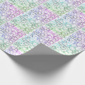 Abstract geometrisch patroon | Gesmolten en gefilt Cadeaupapier (Hoek)