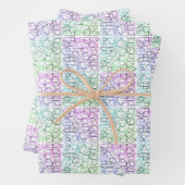 Abstract geometrisch patroon | Gesmolten en gefilt Inpakpapier Vel (In situ)