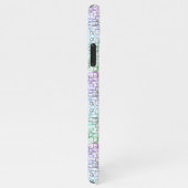 Abstract geometrisch patroon | Gesmolten en gefilt iPhone Hoesje (Rechterkant)