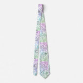 Abstract geometrisch patroon | Gesmolten en gefilt Stropdas (Achterkant)