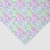 Abstract geometrisch patroon | Gesmolten en gefilt Tissuepapier (Detail)