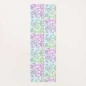 Abstract geometrisch patroon | Gesmolten en gefilt Yogamat (Achterkant)