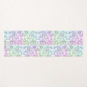 Abstract geometrisch patroon | Gesmolten en gefilt Yogamat (Voorkant (horizontaal))