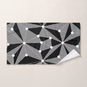 Abstract geometrisch patroon - grijs. bad handdoek (Handdoek)