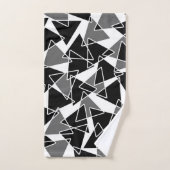 Abstract geometrisch patroon - grijs handdoek (Handdoek)