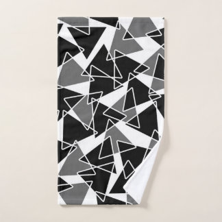 Abstract geometrisch patroon - grijs handdoek