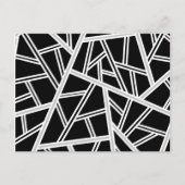 Abstract geometrisch patroon - grijs, zwart, wit. aankondigingskaart (Voorkant)