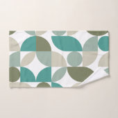 Abstract geometrisch patroon groen Blauwgroen Bad Handdoek (Handdoek)
