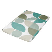 Abstract geometrisch patroon groen Blauwgroen Badmat (Gekanteld)