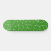 Abstract geometrisch patroon - groen en wit. persoonlijk skateboard (Horizontaal)