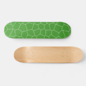 Abstract geometrisch patroon - groen en wit. persoonlijk skateboard (Horizontaal)