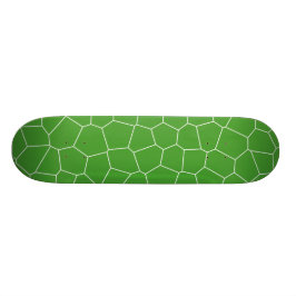 Abstract geometrisch patroon - groen en wit. persoonlijk skateboard