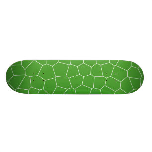 Abstract geometrisch patroon - groen en wit. persoonlijk skateboard