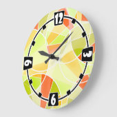 Abstract geometrisch patroon grote klok (Hoek)