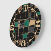 Abstract geometrisch patroon grote klok (Hoek)