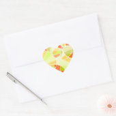 Abstract geometrisch patroon hart sticker (Envelop)