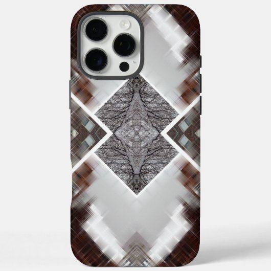 Abstract geometrisch patroon in de winter Case-Mate iPhone case (Achterkant)