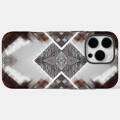 Abstract geometrisch patroon in de winter Case-Mate iPhone case (Achterkant (horizontaal))