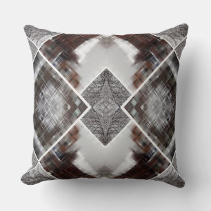 Abstract geometrisch patroon in de winter kussen