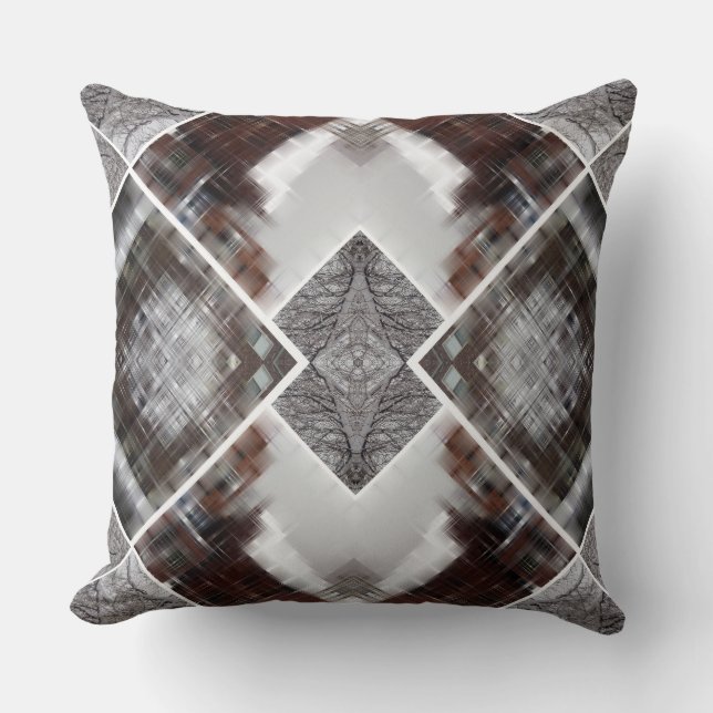 Abstract geometrisch patroon in de winter kussen (Voorkant)