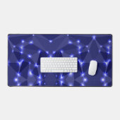 Abstract geometrisch patroon in donkerblauw bureaumat (Keyboard & Muis)