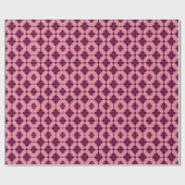 Abstract geometrisch patroon in roze en Paarse too Cadeaupapier (Vlak)