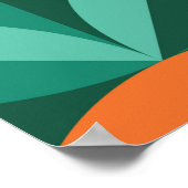 Abstract geometrisch  patroon in Scandinavië Poster (Hoek)