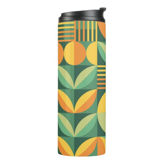 Abstract geometrisch  patroon in Scandinavië Thermosbeker (Gedraaid links)