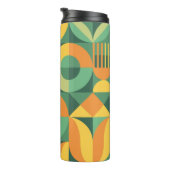 Abstract geometrisch patroon in Scandinavië Thermosbeker (Geroteerd rechts)