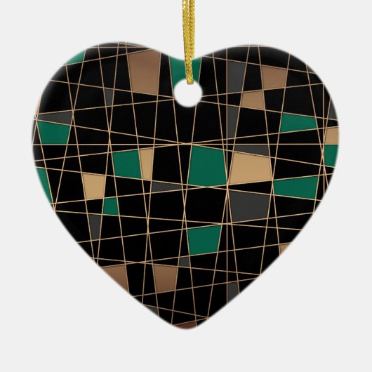 Abstract geometrisch patroon keramisch ornament (Voorkant)