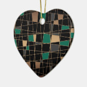 Abstract geometrisch patroon keramisch ornament (Links)