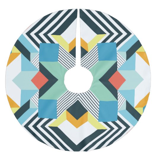 Abstract geometrisch patroon. kerstboom rok (Voorkant)
