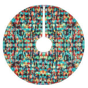 Abstract geometrisch patroon kerstboom rok