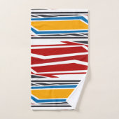 Abstract, geometrisch patroon, kleurrijk bad handdoek (Handdoek)