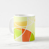 Abstract geometrisch patroon koffiemok (Voorkant links)