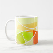 Abstract geometrisch patroon koffiemok (Links)