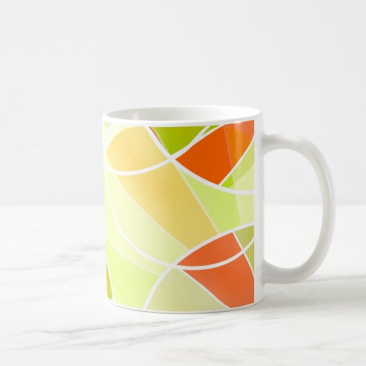 Abstract geometrisch patroon koffiemok (Rechts)