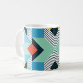 Abstract geometrisch patroon. koffiemok (Voorkant links)