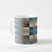 Abstract geometrisch patroon koffiemok (Voorkant links)