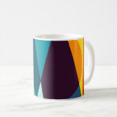 Abstract geometrisch patroon koffiemok (Voorkant rechts)