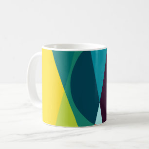 Abstract geometrisch patroon koffiemok