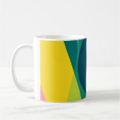 Abstract geometrisch patroon koffiemok (Links)