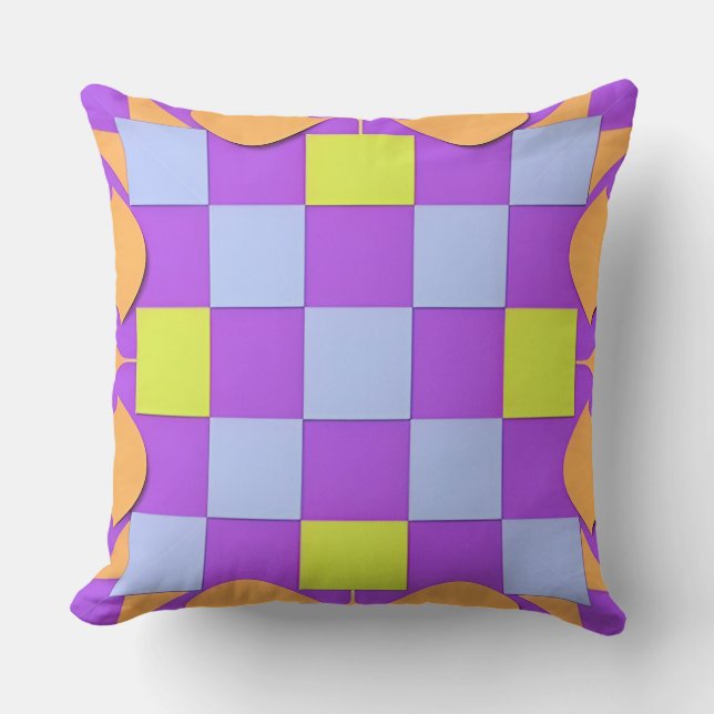 Abstract geometrisch patroon kussen (Voorkant)