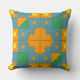 Abstract geometrisch patroon kussen