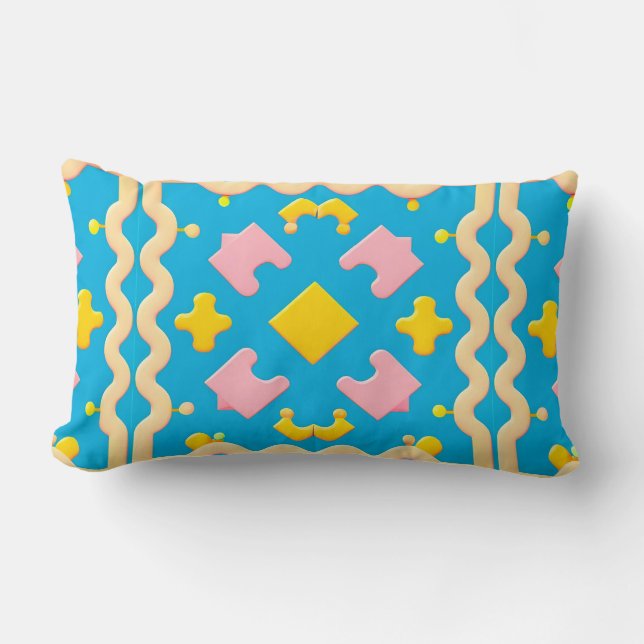 Abstract Geometrisch Patroon Kussen (Voorkant)