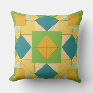 Abstract geometrisch patroon kussen