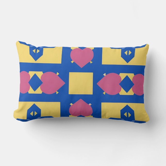 Abstract Geometrisch Patroon Kussen (Voorkant)