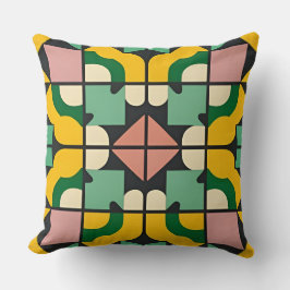 Abstract geometrisch patroon kussen