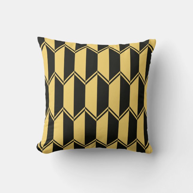 Abstract geometrisch patroon kussen (Voorkant)