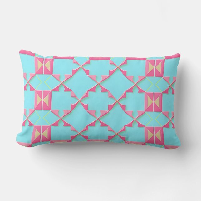 Abstract Geometrisch Patroon Kussen (Voorkant)